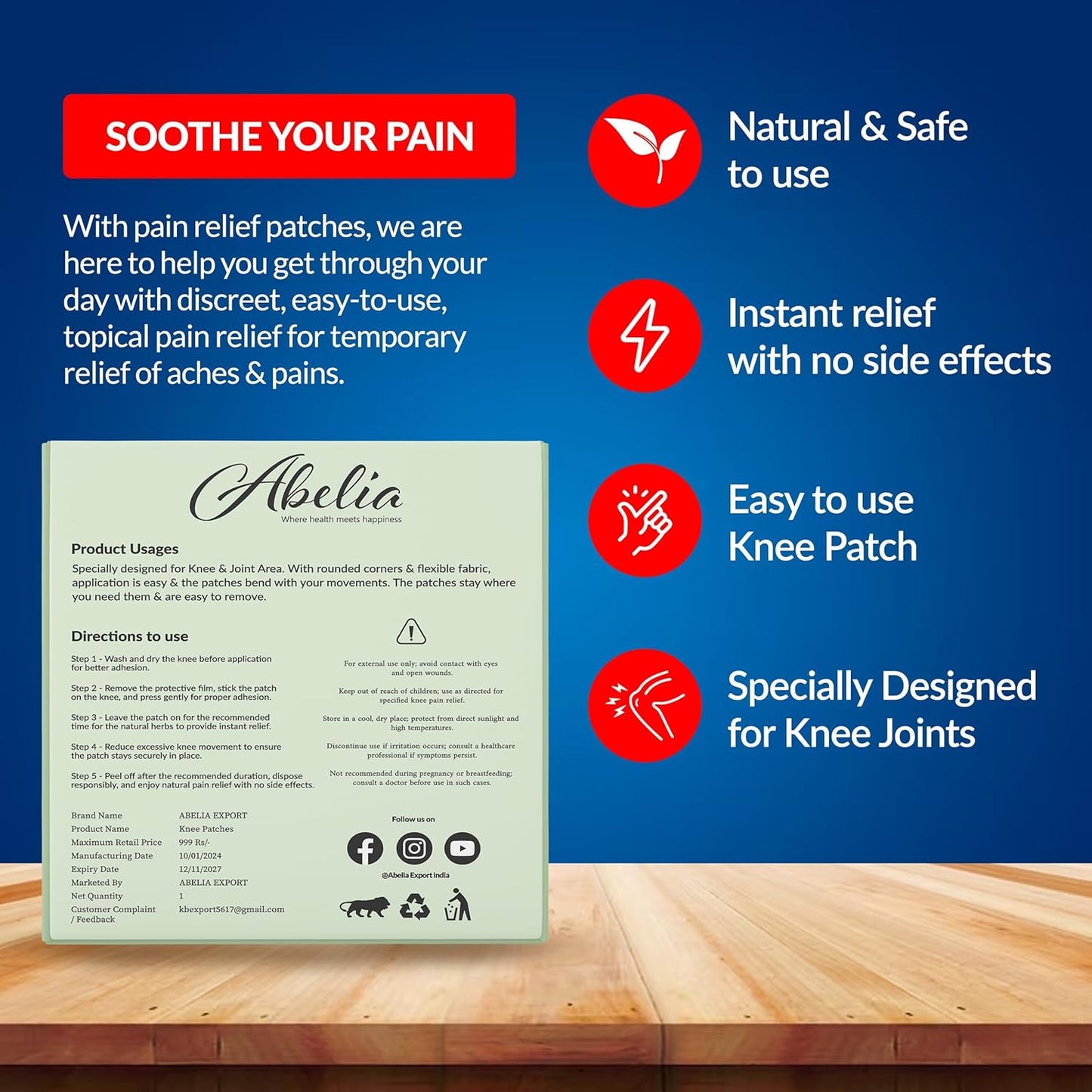 Herbal Knee Pain Relief Patches™
